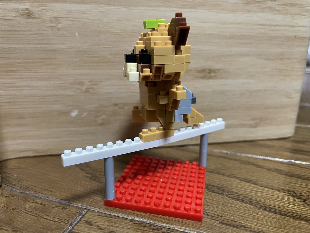 legobuilder_jr's tweet image. 分福茶釜
(※ナノブロック風) #LEGO  #レゴ #nanoblock     #セリア