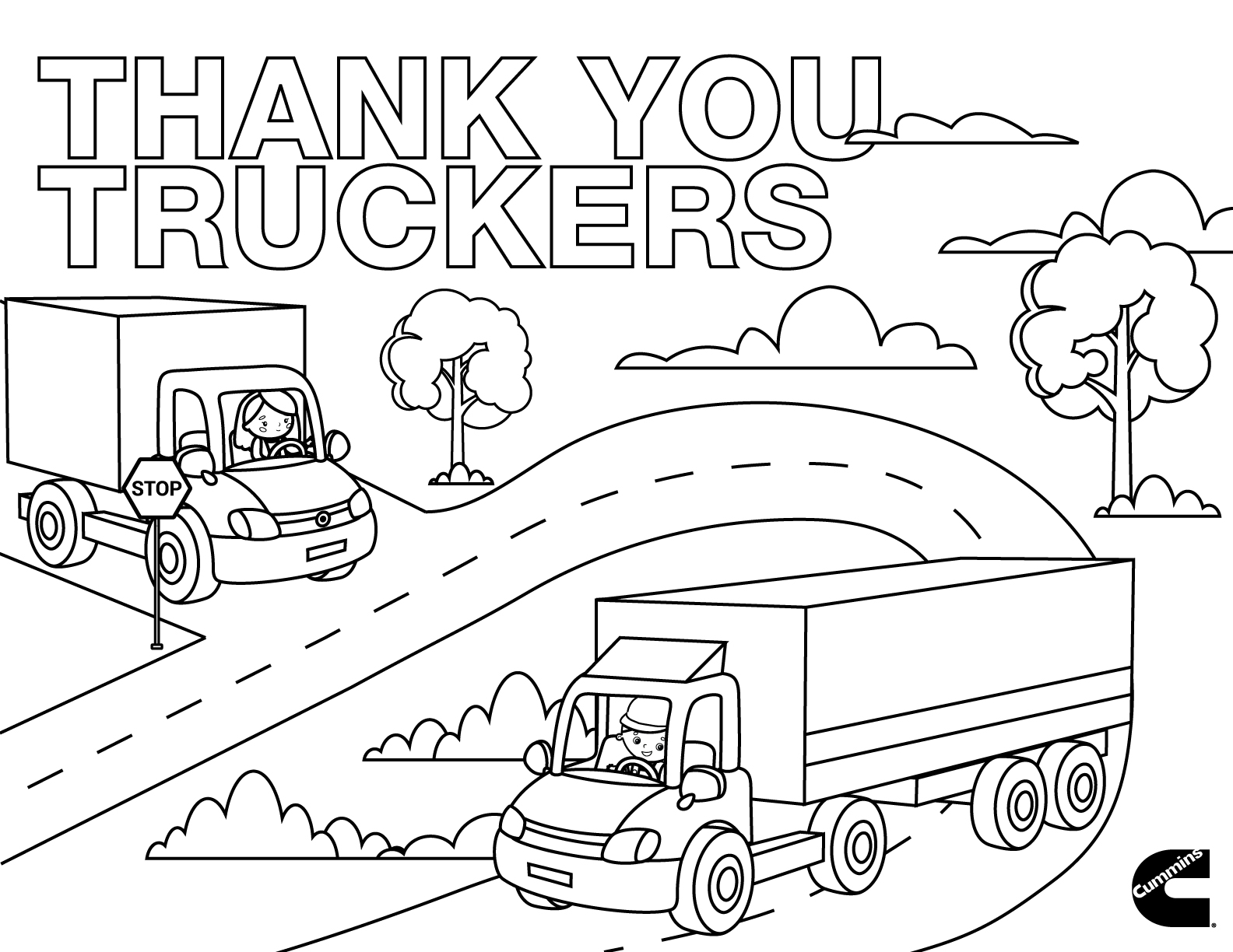 Coloring Pages Snow Plow Truck