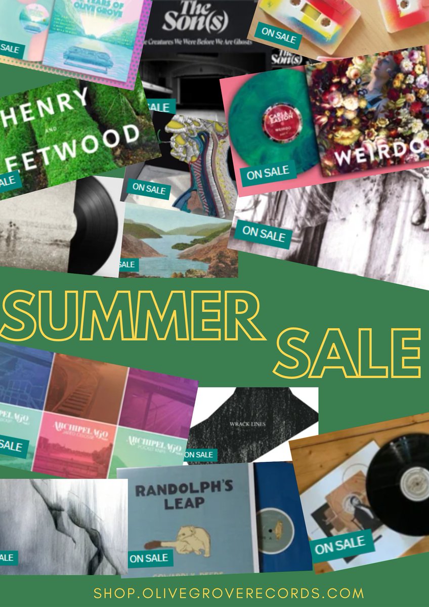 We're having a wee summer sale.

Records from £7.99

CDs from just £1.99

#treatyourself 

shop.olivegroverecords.com