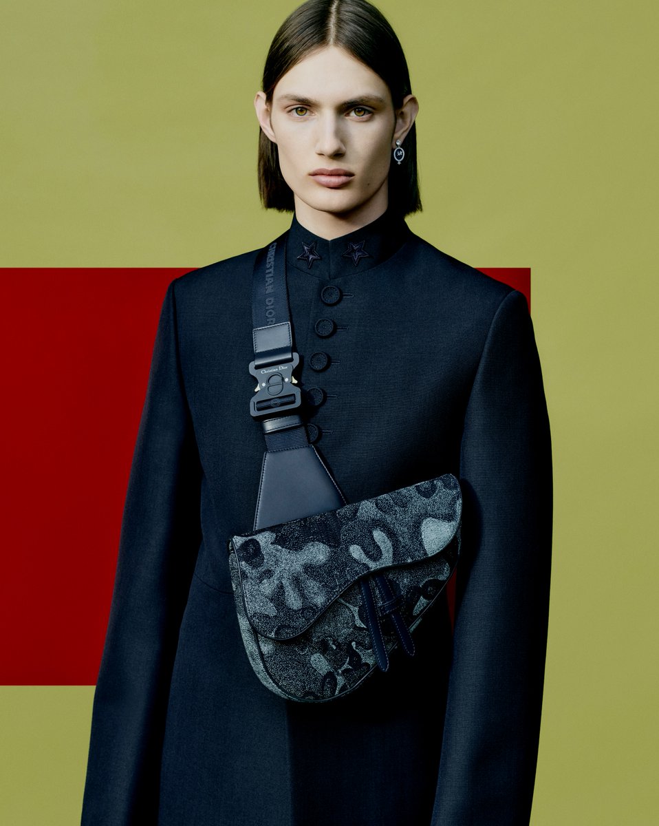 DIOR AND PETER DOIG カモ 総柄 デニム Dior PETER DOIG X DIOR Jacquard Fabric Bomber Jacket with