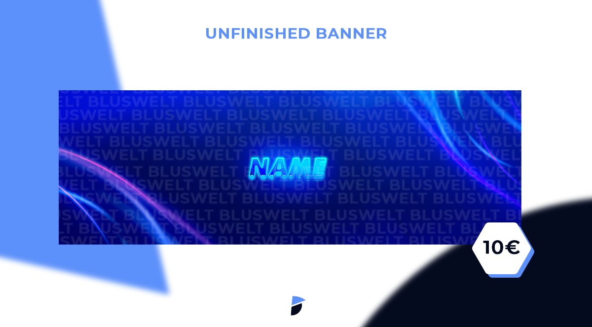 Blusarts's tweet photo. Hey,
ich hab noch diese 3 Banner und das eine Logo, welches auf meinem  PC rumliegen.

Ich verkauf sie einzeln und passe sie der Person an. Wer als erstes kommt, bekommt es als erstes.

Jedes nur einmal.
(Ich poste hier drunter, wenn was weg ist) https://t.co/IKpaAQqbR1