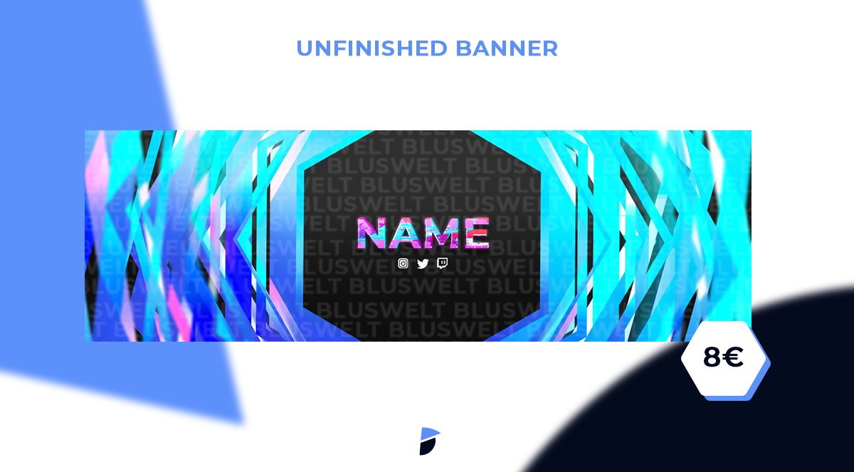 Blusarts's tweet photo. Hey,
ich hab noch diese 3 Banner und das eine Logo, welches auf meinem  PC rumliegen.

Ich verkauf sie einzeln und passe sie der Person an. Wer als erstes kommt, bekommt es als erstes.

Jedes nur einmal.
(Ich poste hier drunter, wenn was weg ist) https://t.co/IKpaAQqbR1