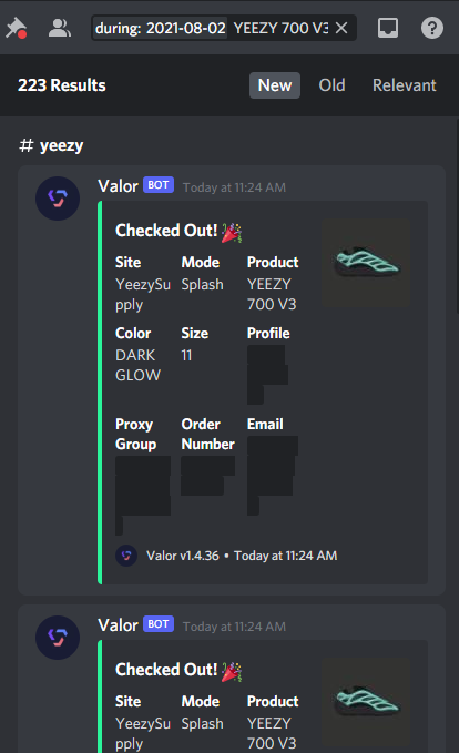 220+ on Valor 🧑‍🍳

🤖 <a href="/ValorAIO/">Valor</a> 
🌎 @tclicK_ / @HypeGenSuccess 
🤝 <a href="/SoleSpecialists/">Sole Specialists</a> 

Gmails from <a href="/GrapeGmailsCo/">Grape Gmails</a>