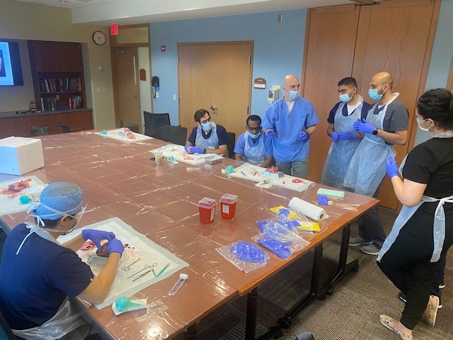 A look at today's hands-on learning with our #cardiologyfellows #heartdissection❤️@CardiologyRrh @ROCRegional