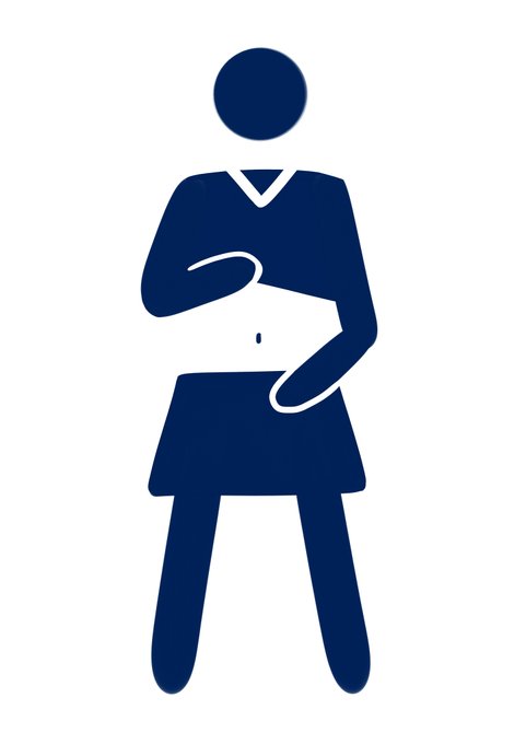 そういえば棚町薫のピクトグラムを考えてみたんだけども…なかなか難しいね 