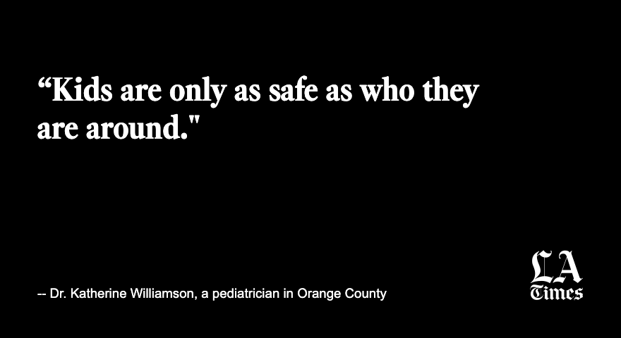 latimes's tweet photo. Pediatricians remain concerned about the spread of the Delta variant, with Williamson noting that parents should avoid socializing with unvaccinated people, including family members, “because then they can bring that virus home to their children.”

https://t.co/0RVw9LaVRr https://t.co/TUKvf9XTL1