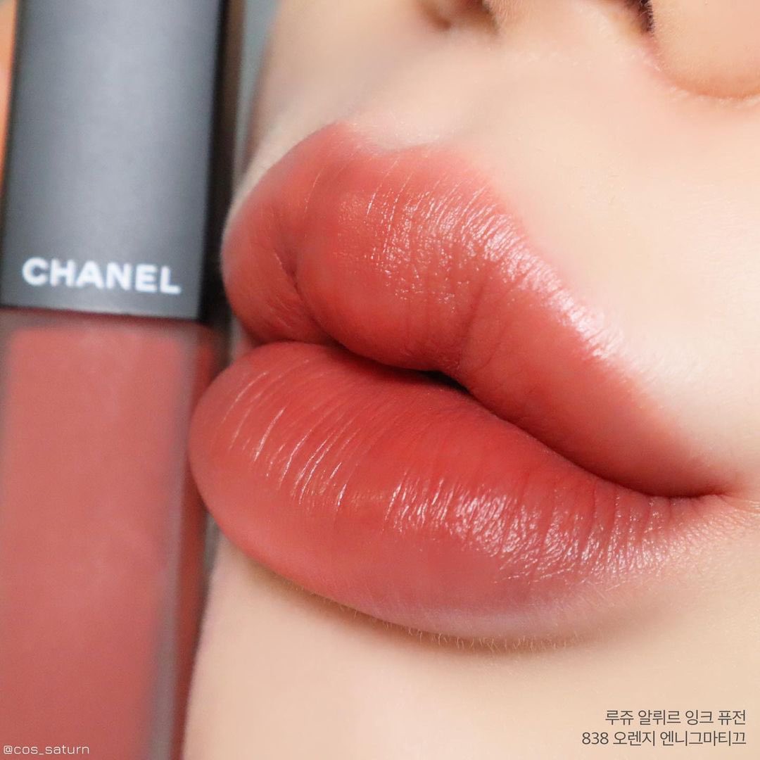 Swatch Chanel Rouge Allure Ink Fushion (Limited Edition 2021)  #OrangeEnimattique838 