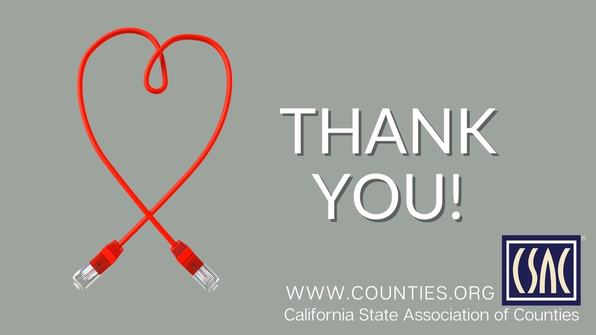 CSAC_Counties's tweet photo. #CSAC wishes to thank our #Broadband Coalition for their continued support &amp; partnership to #ConnectCalifornia! Together we'll continue to advocate on behalf of all residents! @CASBO @CSBA_Now @countiesurban @MoveCAFWD @NextGen_Policy @RuralCounties @CalHospitals @SmallSchoolDA https://t.co/29tvlEbUgv