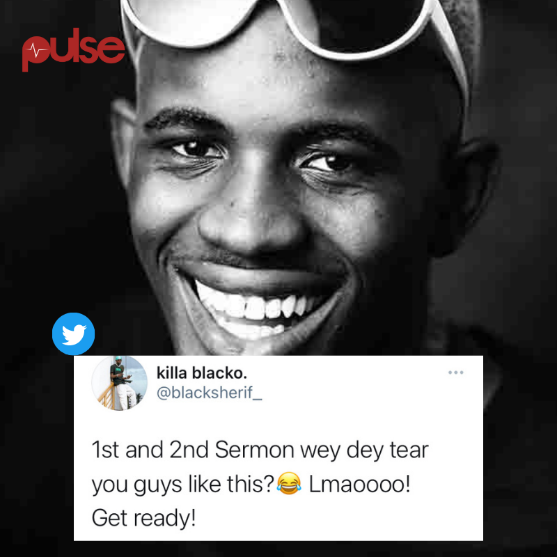 PulseGhana's tweet photo. Black Sherif hints at 3rd Sermon?! π₯π₯
#PulseCelebs #BlackSherif #ThirdSermon https://t.co/ZWhwTI3sD3