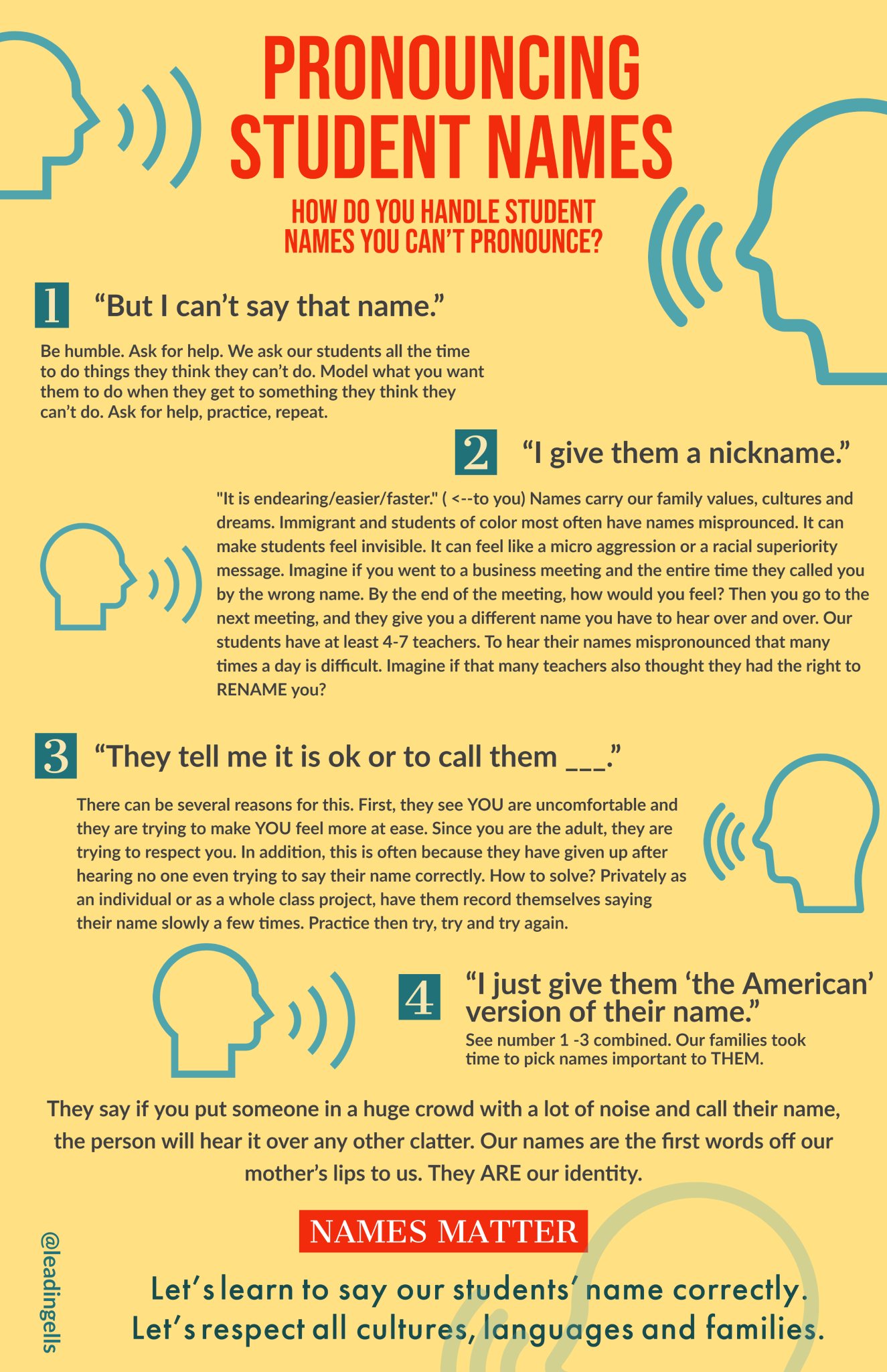 How We Pronounce Student Names, and Why it Matters