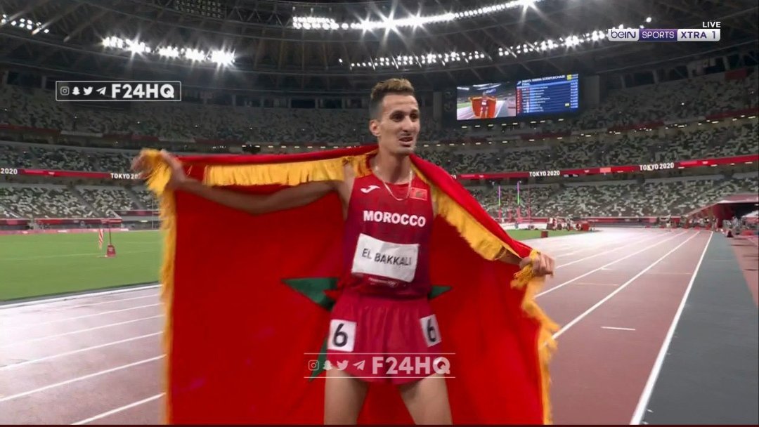 ألف مبروك للشعب المغربي الشقيق على فوز الرياضي سفيان البقالي بالميدالية الذهبية