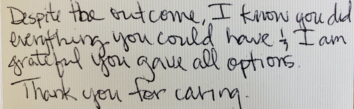 One of the emotions I struggle with most as an oncologist is guilt

In trying to help, I still do harm, and cannot always discern therapeutic benefit

So these beyond-gracious words from a patient’s widow are a balm to my queasy conscience 

Sometimes I wonder who’s treating whom