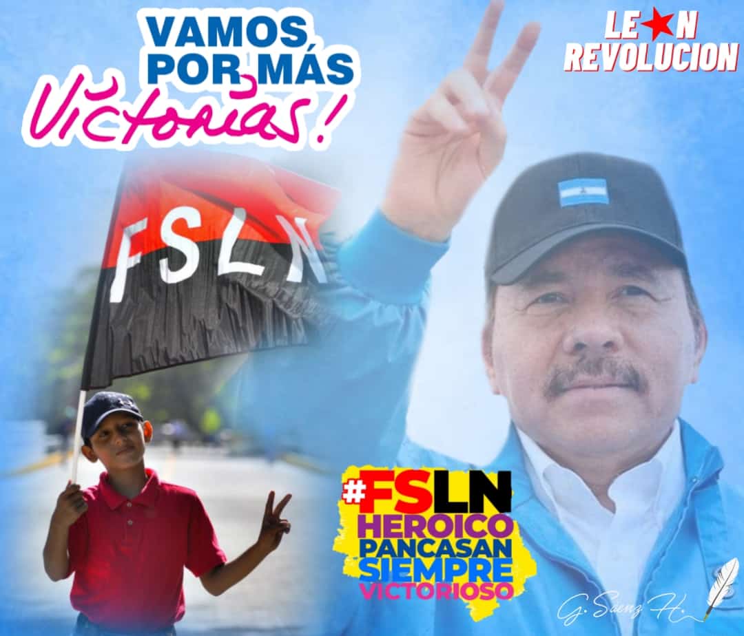 @RidderSoma2021 @MamiSandinista @ElCuervoNica @siproesunanleon @yadercino_zen @JesusHuelva0 @ElProfeSandini1 @GretMHF1501 @MrjNrrr @CadenasUve @todoscondaniel2 @LuisMar2021 #VivaDaniel2021 #FSLNHEROICOPANCASANSIEMPREVICTORIOSO