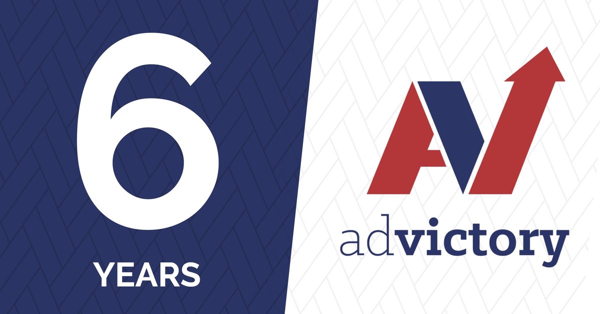 TeamAdVictory's tweet photo. Today, #AdVictory celebrates six years with a mission to take digital voter contact to the next level. Throughout the years, our team has run award-winning programs in 30+ states and in 300+ races. Thank you to our clients and AV team members who helped us reach this milestone! https://t.co/XVW0KjC0NC