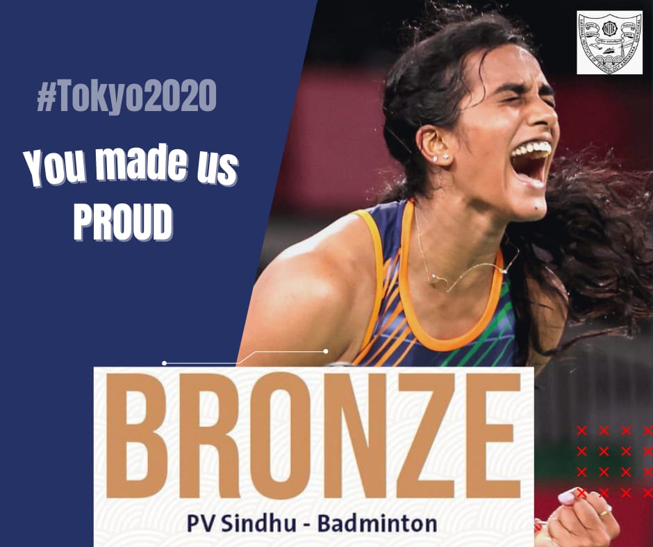 surathkal_nitk's tweet photo. Dear @Pvsindhu1, you made us proud again. 
@surathkal_nitk wish you more success in the future. https://t.co/StSyUJVWnb