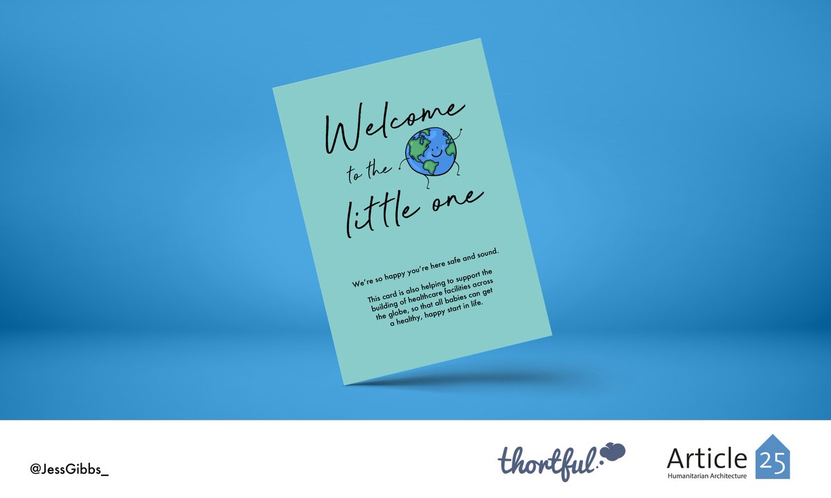JessGibbs_'s tweet photo. It's a wonderful world...
@OneMinuteBriefs Brief of the Day: Create cards/posters with @thortful for @Article25 to celebrate humanitarian architecture with the themes: New Babies, Teachers or New Home.
#PositiveNotes https://t.co/2wOIMMBvjQ