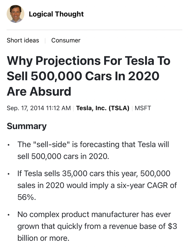 When Elon tells you Tesla will sell 20 million cars in 2030, you better f**king believe it.