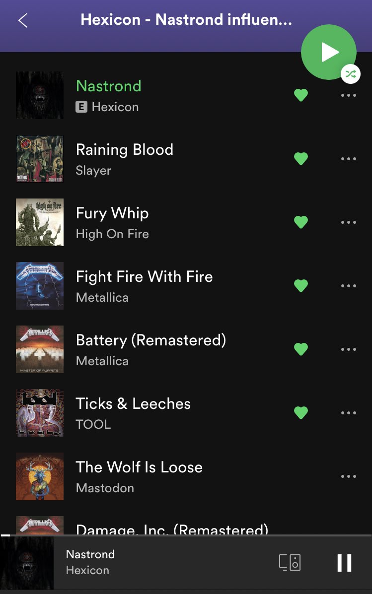 HEXICONmetal's tweet image. Make a playlist with one of our songs, put the link in a reply to the previous contest post, and win Hexicon merch and more!

open.spotify.com/artist/4vBBj2g…

@spotify #metal #spotifymetal #metalplaylist #hexicon #highonfire #metallica #toolband #thrashmetal #progmetal #doommetal