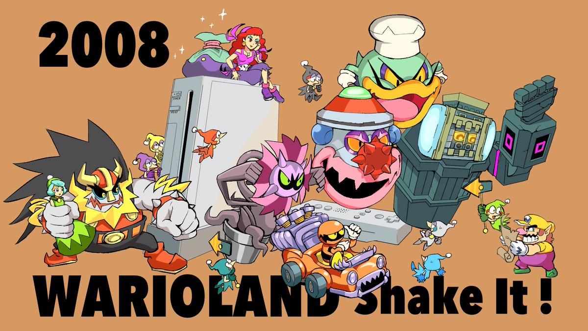 「WARIOLAND(2001-2008) 」|りなべぇのイラスト