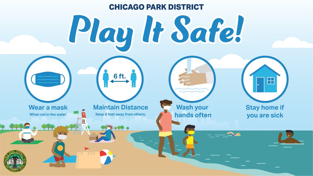#ChiSwimReport 8/2/21: There is a swim advisory at Marion Mahony Griffin (Jarvis) Beach today. Check the flag color at the beach or chicagoparkdistrict.com/beaches for additional weather/surf warnings. Lifeguards are on duty until 7pm. Remember to bring water &amp; sunblock on your visit.