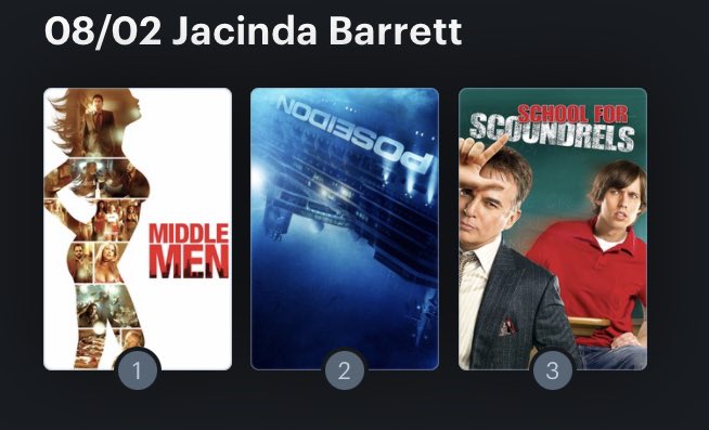Hoy cumple años la actriz Jacinda Barrett (49). Happy Birthday ! Aquí mi mini ranking: 