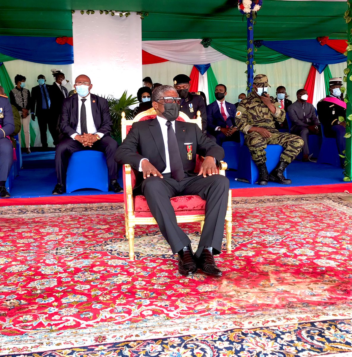 teonguema's tweet photo. Guinea Ecuatorial conmemora el 42 aniversario del "3 de Agosto", día del Golpe de Libertad. Hoy han comenzado las actividades que he presidido con la entrega de despachos y diplomas, jura de fidelidad y clausura de cursos de formación militar en escuelas nacionales Y extranjeras. https://t.co/dS5hzhZE4F