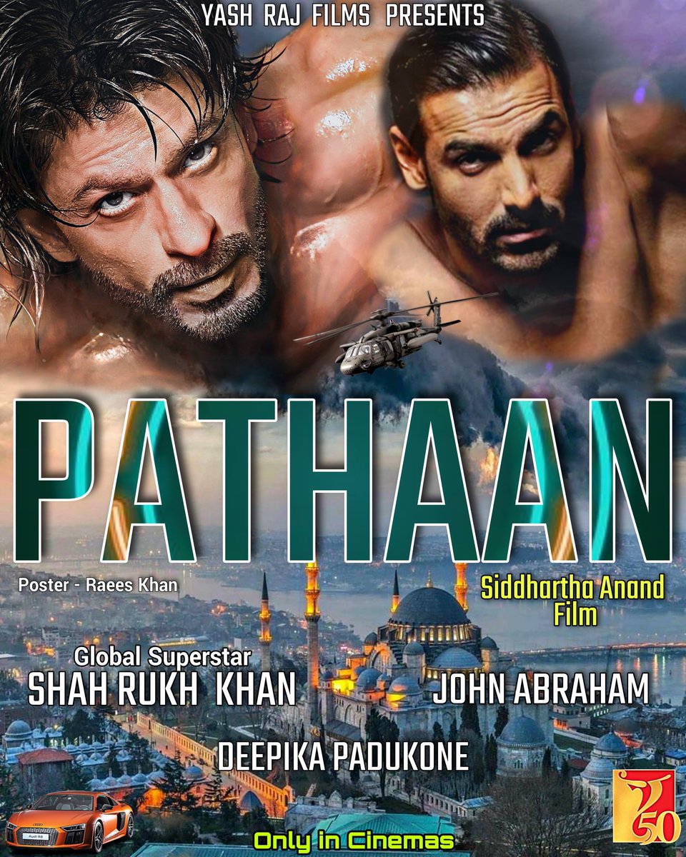 RaeesKh67253745's tweet photo. #ShahRukhKhan in and as #Pathan 

MASS POSTER 🔥 🔥
- by me

Abki Baari Announcement ki Taiyyari !!
#YRF #YRF50 #SRK #Pathaan #PathanPoster https://t.co/UdHRcDMl3f