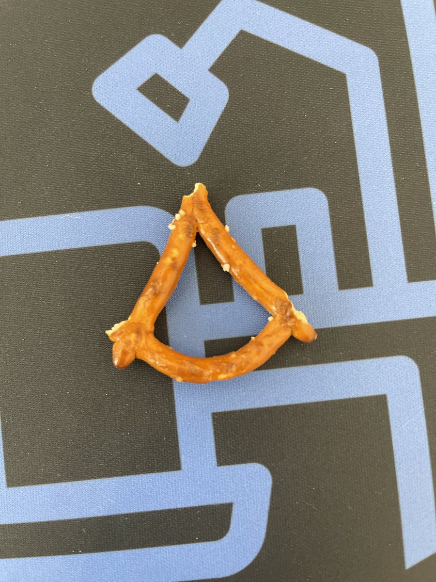 Every time I eat a pretzel, I end up with this and think “I should play Assassin’s Creed” but then I do not and instead eat another pretzel.