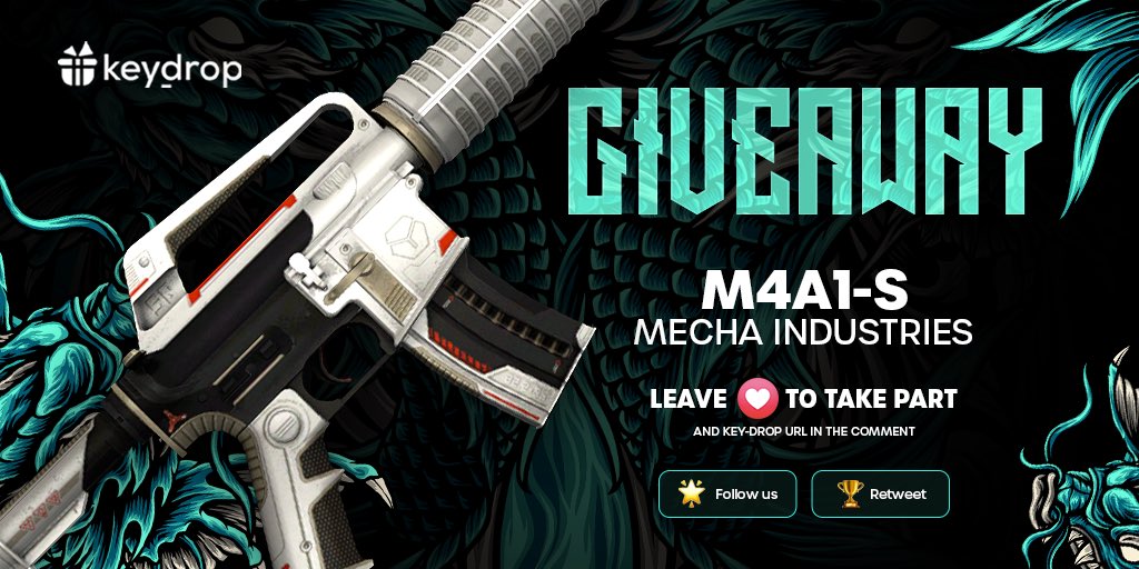 Giveaway on M4A1-S | Mecha Industries 🎁

👊 Just leave ❤️ under the post!
🌟 Follow us!
🏆 Retweet!
 
⏰ Wait 24 hours!

#freeskins #csgoskinsgiveaway #csgoskinsfree #giveaway #airdrop #csgocases #csgocase #csgocommunity #csgoesport #skins #csgoskins #keydrop #csgo