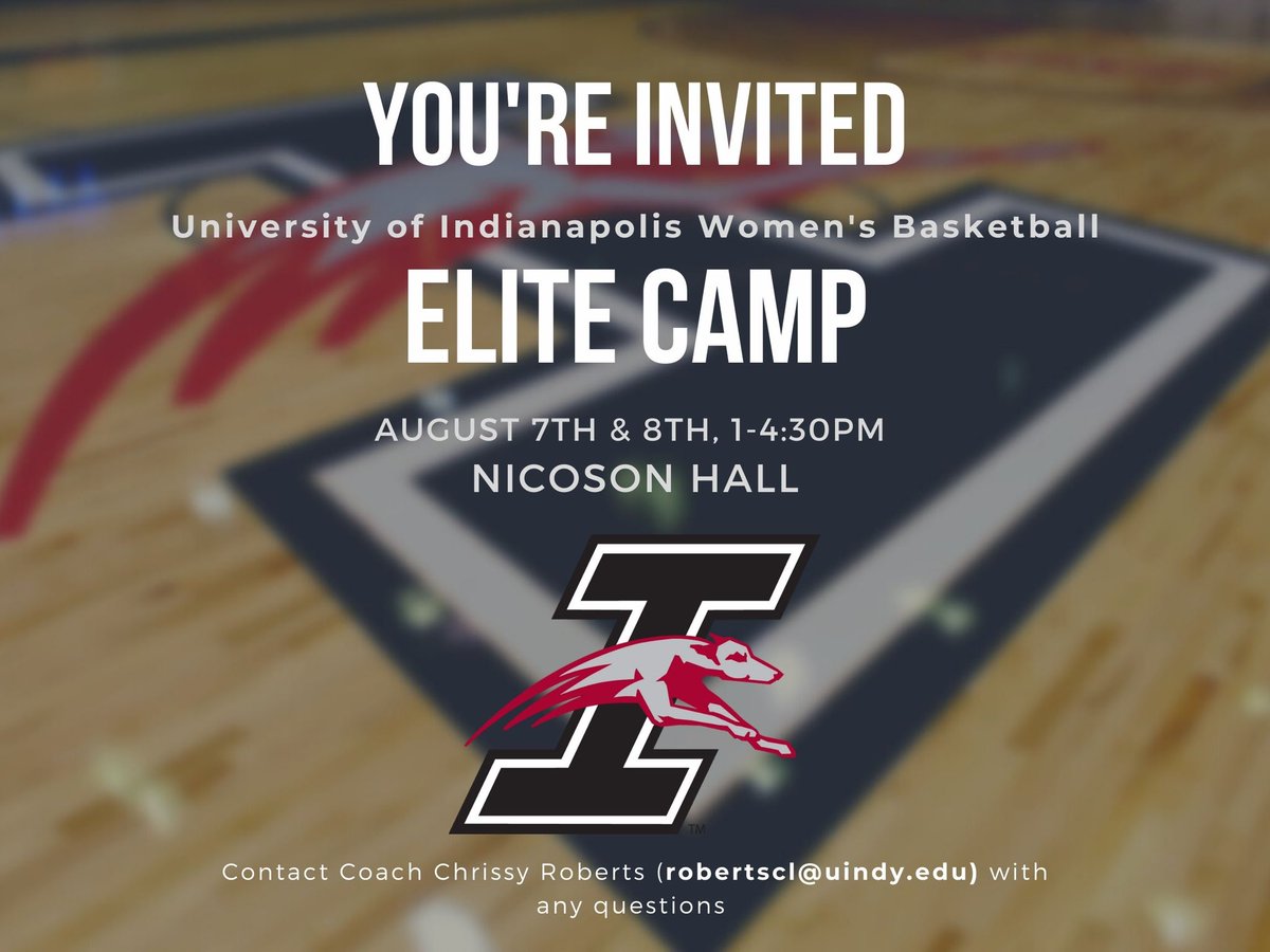 UIndyWBB's tweet photo. It’s Elite Camp camp week! We are so excited to get the gym filled with ELITE players! If you haven’t signed up, there is still time! #BuiltDifferent https://t.co/XOngGqXKRp