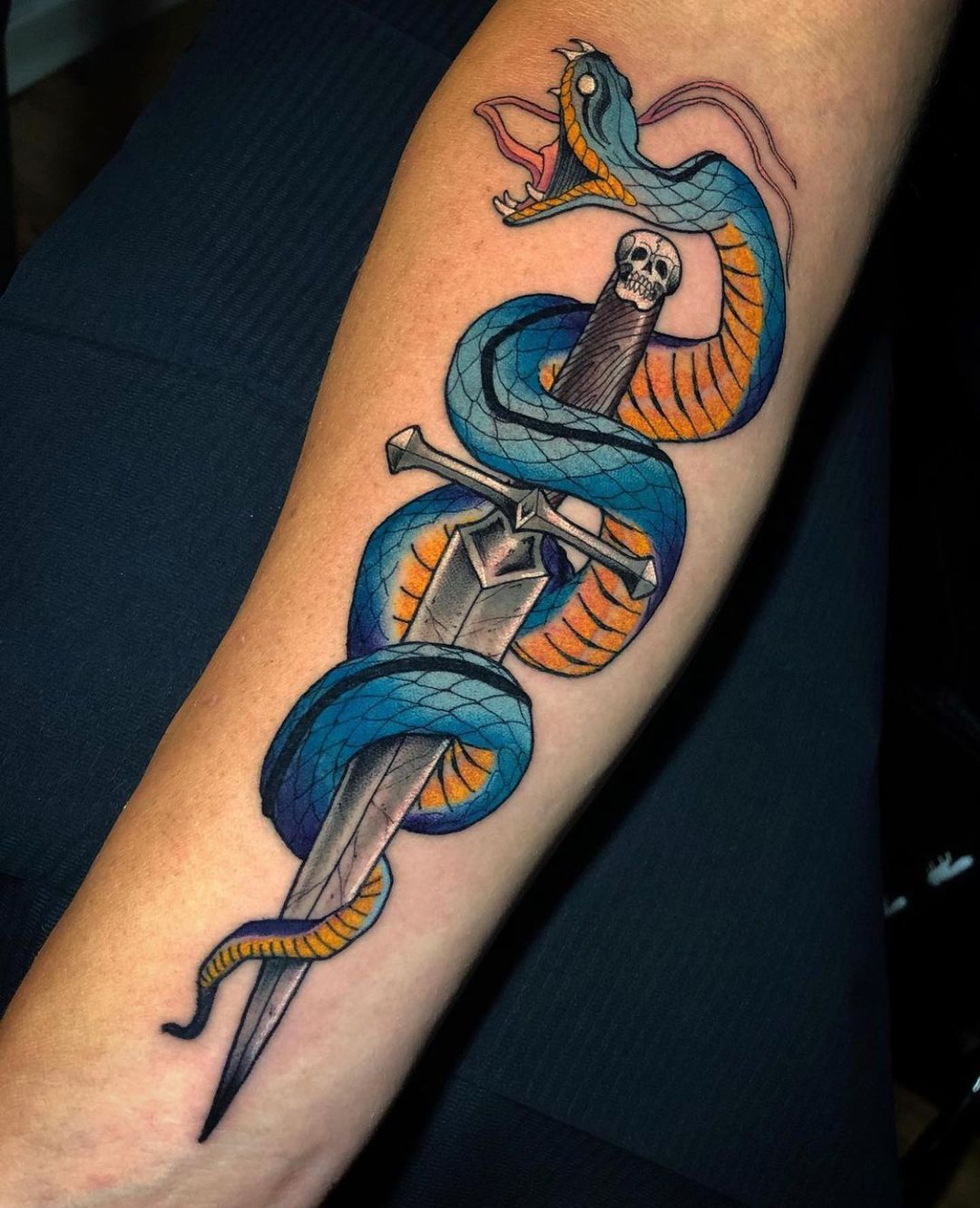 Snake tattoo  Bunker Tattoo  Quality tattoos