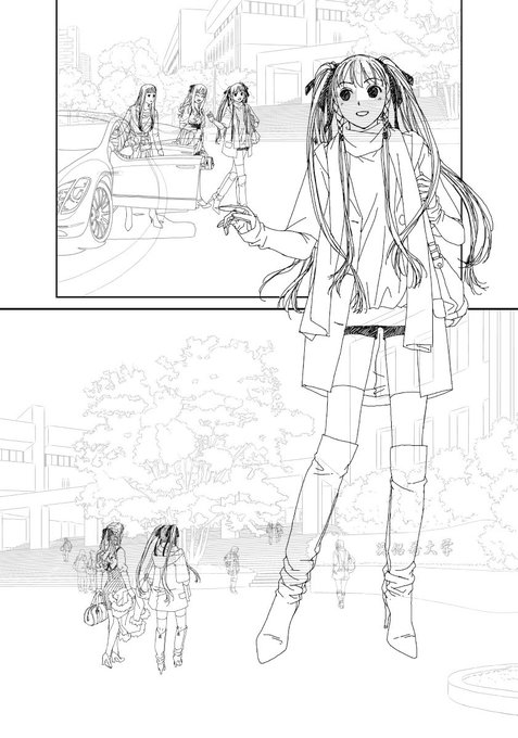 「My doll house」の下描き
台詞フキダシ擬音無し絵その、23

男の娘でモデルやってる設定なのに、まだ高いハイヒールに慣れてないっぽいです(絵が不味い事の言い訳)😣 