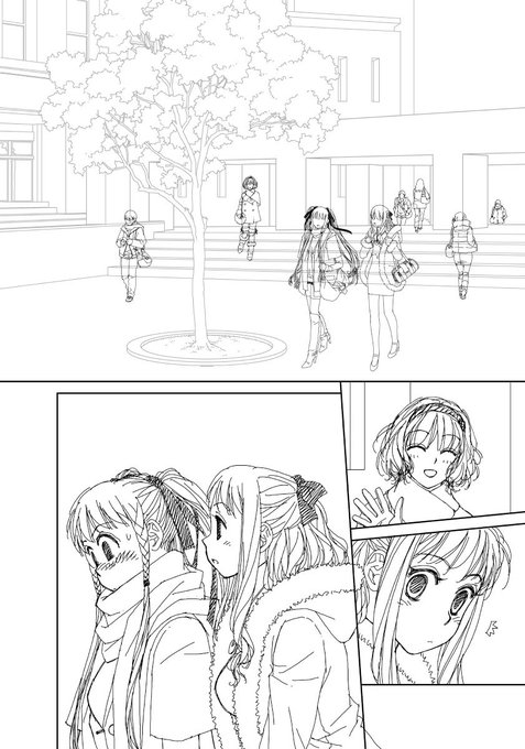 「My doll house」の下描き
台詞フキダシ擬音無し絵その、24

新キャラ登場の割にコマが小さいのを反省しております😅 