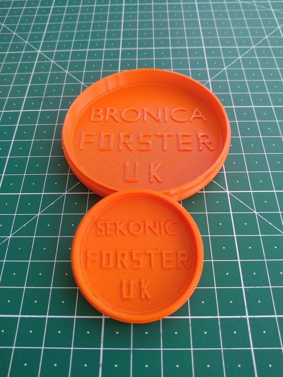 SimonFor's tweet image. Two custom lens caps heading to Germany tomorrow! @fhernand #ForsterUK #LensCaps