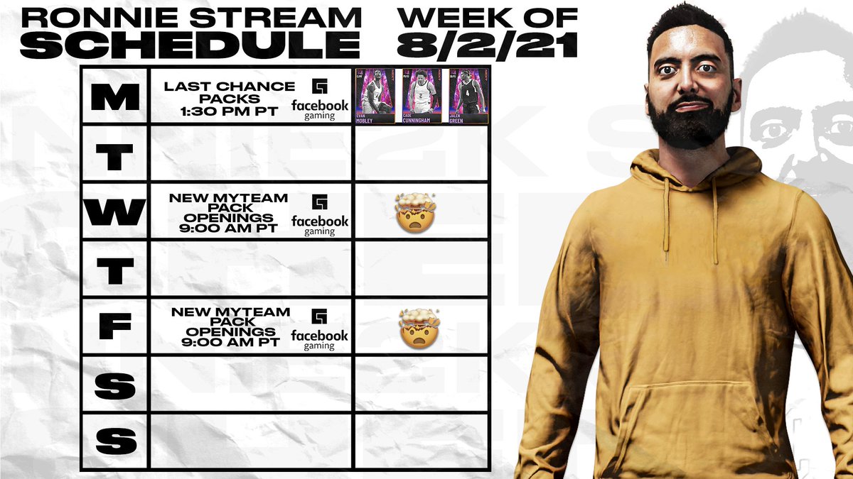 Ronnie2K's tweet image. 🔥 MyTeam things happening this week. Stay tuned to my streams