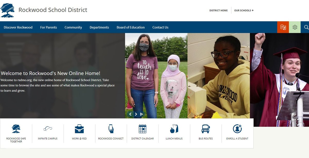 Rockwood School Dist on Twitter "Our new district website (https//t