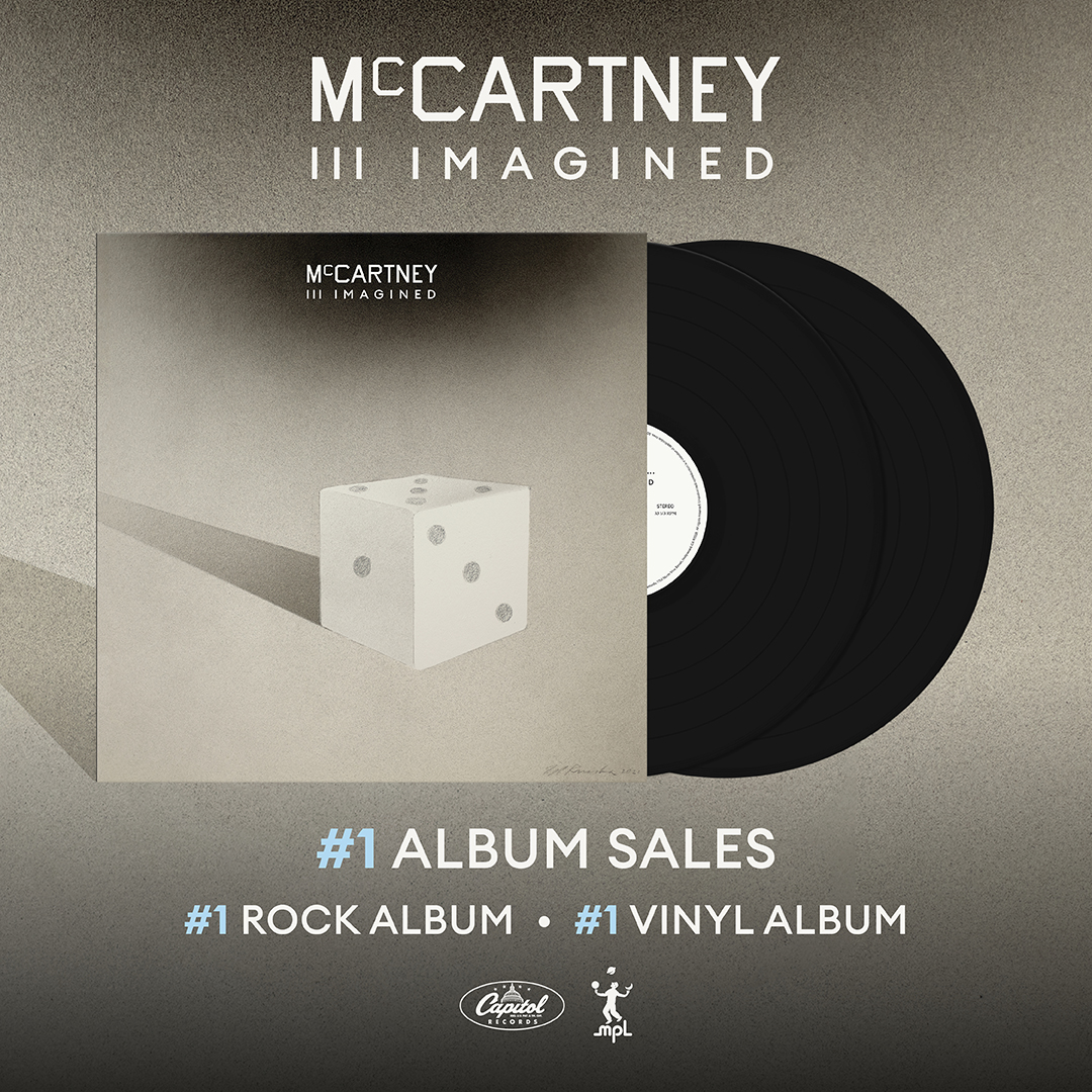 It's official - #ThreeImagined is a record breaker! You guys made it the first remix album to reach #1 on the <a href="/billboard/">billboard</a> US Top Album Sales chart in 10 years 😱

#1 Album Sales 🥇
#1 Rock Album 🥇
#1 Vinyl Album 🥇

PaulMcCartney.lnk.to/3Imagined