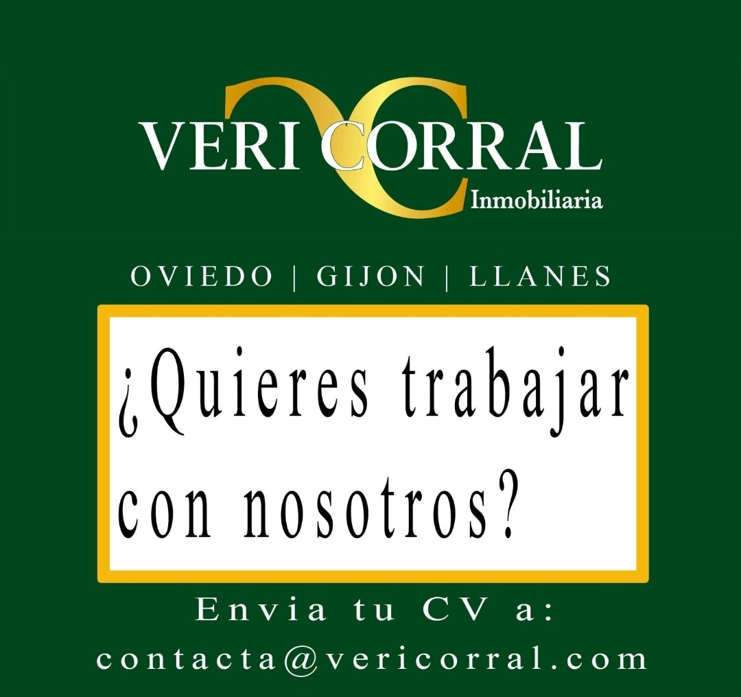 ¿Quieres trabajar con nosotros?
💚<a href="/Vericorral/">Veri Corral</a> te ofrece la posibilidad de darle forma en nuestras oficinas de #Oviedo #Gijón o Llanes de manos de profesionales con más de 30 años en el sector. 
Haznos llegar tu CV a: contacta@vericorral.com
#oviedo #gijon #empleo