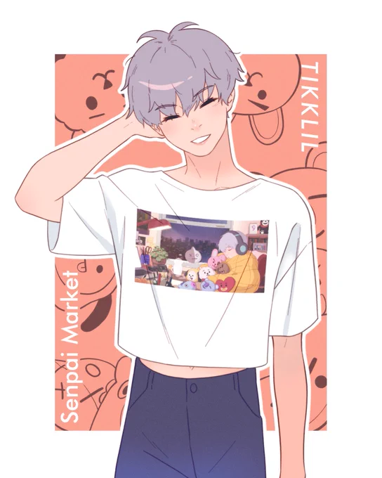 Last day to get 25% off my Senpai Market apparel ✨
ft. Lo-fi Yoongi and Megumi wearing Gojo merch 😭
Store link in the reply: 