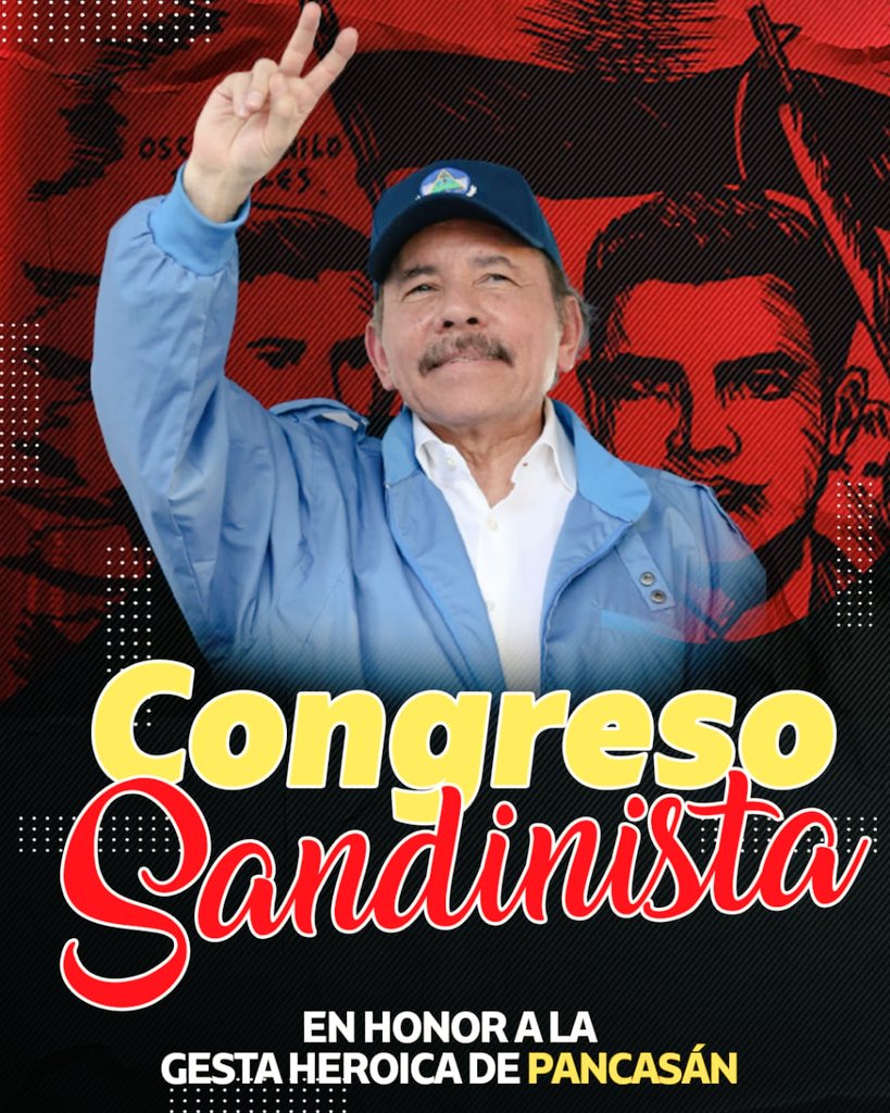 5Vanguardia's tweet photo. #02Agos #Nicaragua Sesiona el Congreso Nacional para presentar a nuestra fórmula Presidencial y a los candidatos a Diputad@s; Hoy ratificamos a nuestro Cmdt Daniel y Cra. Rosario, formula ganadora de nuestro F.S.L.N.✌❤🖤

#VivaDaniel2021
#FSLNHEROICOPANCASANSIEMPREVICTORIOSO https://t.co/wtZFyIw4VZ