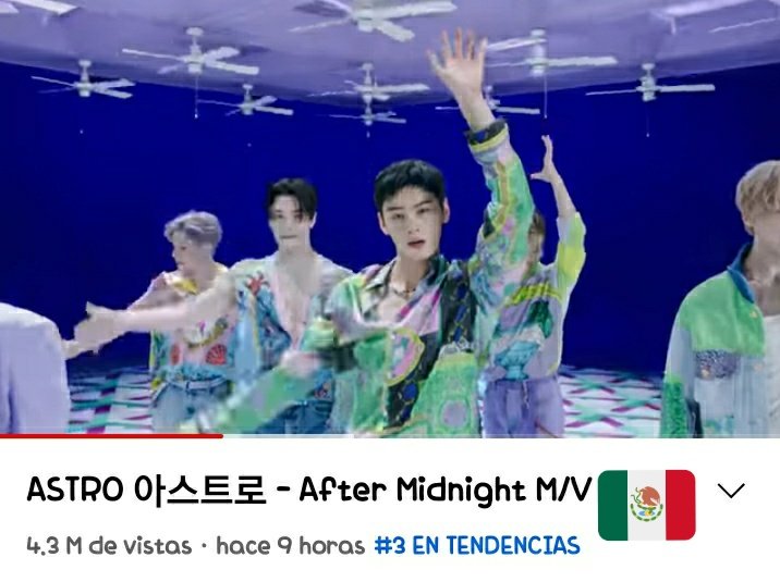 CityAroha's tweet photo. @AstroUnitEsp @offclASTRO 🇲🇽📈En México es tendencia N°3 en YOUTUBE, ¡ESTA SI ES LA EVIDENCIA¡
[@offclASTRO |#ASTRO |#아스트로 ] #SWITCH_ON_NOW #SWITCH_ON #After_Midnight https://t.co/GROClh1fvR https://t.co/Fp20dRB8Vg
