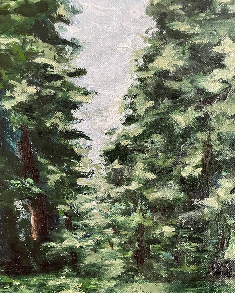 In search of perfect green I have miserably failed, but things are getting better.

Oil on linen, 14x19” (~35x47cm), two sessions

#oilpainting #oilpaintings #landscape #landscapepainting #paintings #painting #paintinglandscape #forest #forestpainting