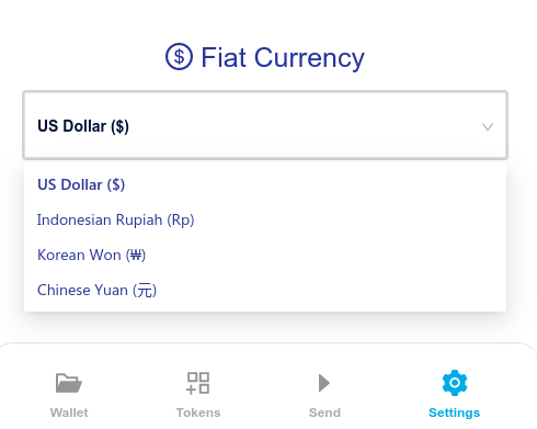eCash's tweet photo. 👀 Cashtab now supports new local currencies, including $CNY, $IDR, and $KRW 

https://t.co/JfLyJtOrlq 

#eCash #XEC $XEC https://t.co/NHg0ky224k