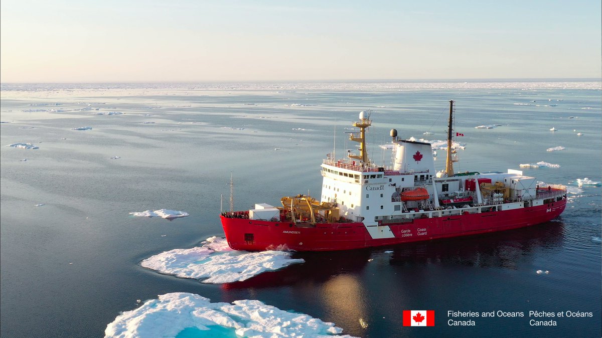 Putting in use the ice-breaking #arctic #fieldwork #science #research #polarseas #ice #polarbear <a href="/DFO_NL/">DFO_NL</a> by: Dave Cote