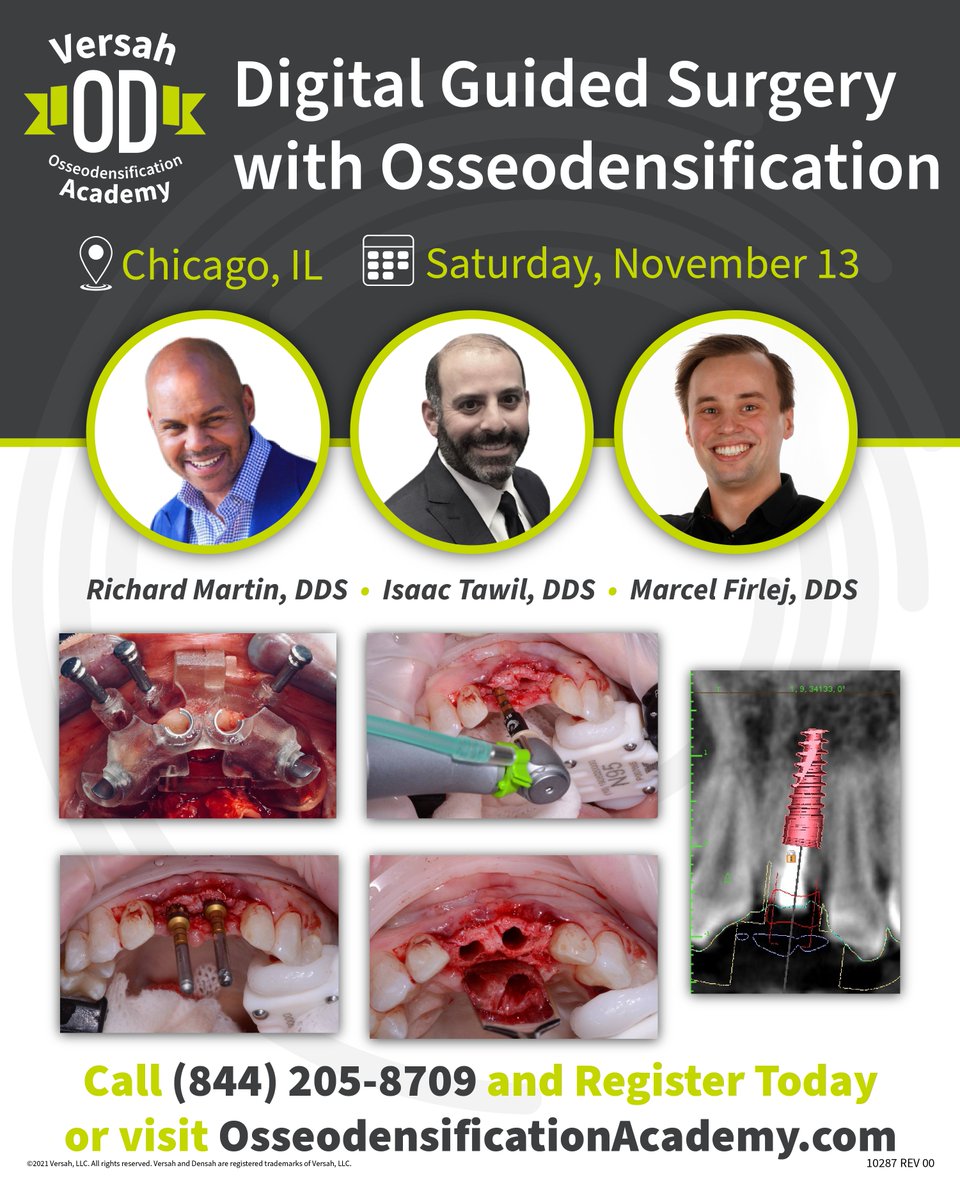 VersahLLC's tweet photo. Versah OD Academy is looking forward to facilitating the Digital Guided Surgery course on November 13th. 
Call (844) 205-8709 to reserve your seat today or visit https://t.co/mN270WteJl

#versahllc #osseodensification #guidedsurgery #guidedsurgerycourse https://t.co/PvBQyAQv92