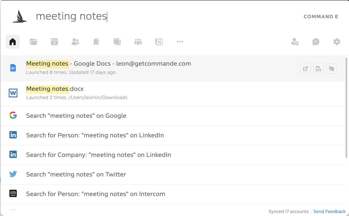 getcommande's tweet image. Tired of using different search bars to find things in the cloud vs your own computer? 

Those days are over. 

Find common folders and files on your computer via Command E on your Mac

(windows users, stay tuned! bug fix incoming)