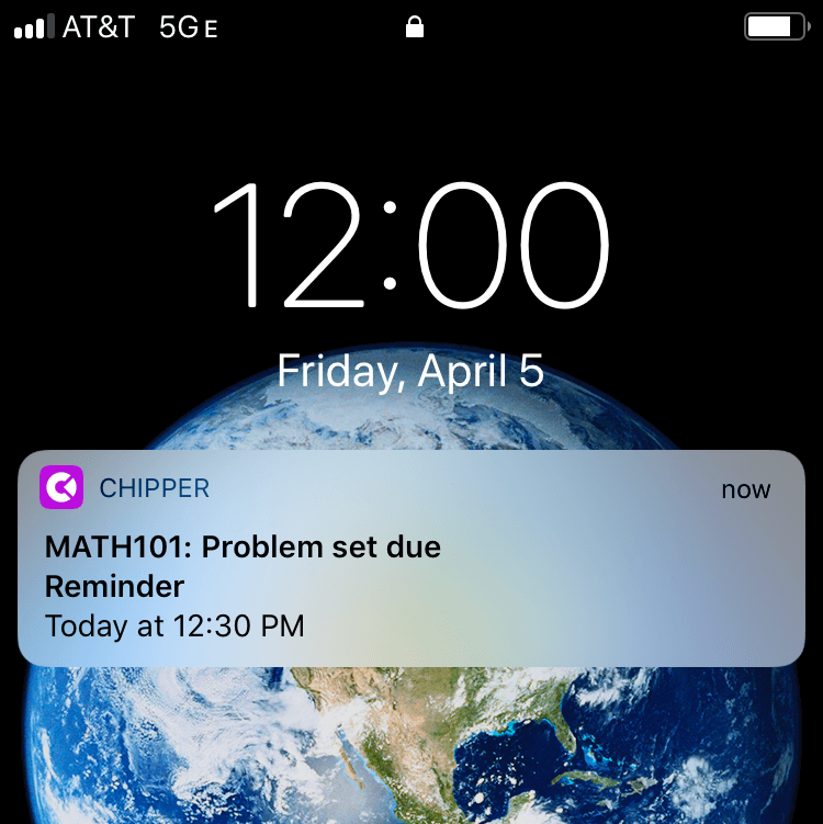 Never miss an assignment again. With Chipper's Reminders feature, you can set up to 2 notifications for upcoming assignments. Learn how: getchipper.com/homework-remin…