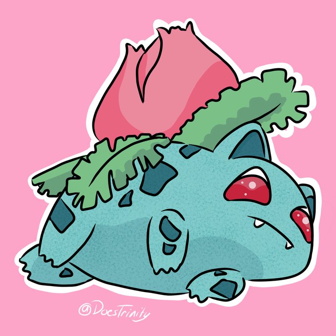 🌸 Pink Pokemon 🌸 . . #bulbasaur #pokemon #digitalart #cute #anime #kawaii