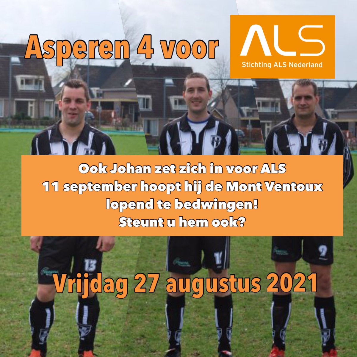 Ook Johan gaat op 11 september De Berg op! Voor @TourduALS gaat hij de uitdaging aan om dit lopend te doen!