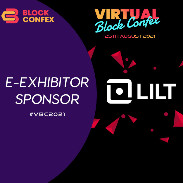 BlockConfex's tweet photo. 🔥Lilt is a proud E-Exhibitor Sponsor for #virtualblockconfex2021 
✔️Check them out here for more information -https://t.co/m6gZUcgI7A
✔️Don’t miss out #VBC2021, grab a free seat here👇https://t.co/pzPwCLM1xz

For Sponsorship, please send us an email 📧info@blockconfex.com https://t.co/3goJHYncT7